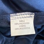 Weddington Way Navy Blue Pleated V Neck Bridesmaid Formal Gown Dress Size 2 Photo 6