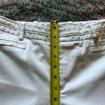 Calvin Klein White Straight Leg Jeans Gold Button SZ 4 Capri Pants Stretch Photo 11