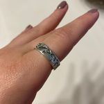 Etsy Silver Flower Ring Photo 2