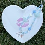 Handmade blue & heart sweets cinnamoroll beaded phone charm Photo 1