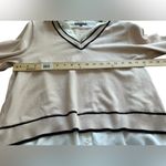 Adrianna Papell Women's V-Neck Twofer Sweater Multicolor Size large Photo 6