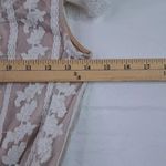 Show Me Your Mumu  Ivory Lace Champagne Ruffle BOHO Dress Wedding Cap Sleeve SZ S Photo 5