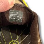 Coach Y2K Vintage  Signature Sneakers Low Cut - Brown Neon Yellow and Beige Sz 7 Photo 5