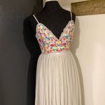 Needle & Thread 💜  Seafoam Green Floral Embroidered Long Dress Gown Photo 1