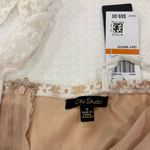 City Studios NWT City Studio White & Tan Floral Lace Mini Dress Size 3 Photo 4