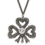 Gucci Sterling Silver Faux-Pearl Pendant Necklace New Photo 0