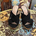 Charles David  SUEDE/CORK WEDGE SANDALS SZ:10 Photo 1