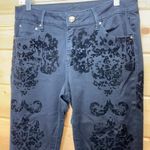 Cartise Damask Black Velvet Embossed Jeans 8 Photo 1