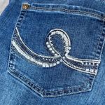 Seven7 Blue Jeans Shorts Womens 14 Denim Stretch Casual Everyday Embroidered Photo 6