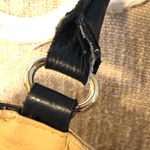 Emma Fox  Large Tan/Black Leather Gold accent Purse Photo 10