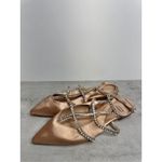 Jeffrey Campbell Flats Size 6 Pointed Toe Satin Finish Rhinestones Photo 4