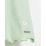 Hollister  XS Must have collection baby tee light green small sunflower g…​ Photo 1