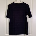 Armani Exchange  Black Embellished Bow Shirt Blouse Size Med EUC #2755 Photo 4