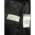 Carmen embellished black Gunmetal Beads Classic sleeveless dress size 10 Photo 11