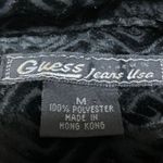 Guess  Jeans Black Long Sleeve Semi Sheer Geometric Button Up Shirt Top Size M Photo 3