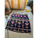 Croft & Barrow Women's Navy Floral Mini Skirt M Photo 3