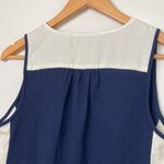 J.Crew Factory| Navy and White Tank top sz 6 Blue Photo 3