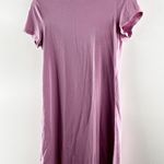 Lululemon Classic Fit Short Sleeve Cotton Mini Dress Purple Small Photo 4