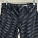 Banana Republic  Sloan Crop Petite Polka Dot Pants Navy White Size 4P Photo 5