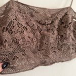 Free People  | FP One Lyra Taupe Brown Lace Crop Top | Small Photo 2