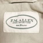 F.M. Allen Cotton Safari Utility Jacket Belted Back Khaki Women’s Size Large Tan Photo 8