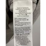 J.Crew Womens Gray Short Sleeve Knit Polo Shirt With Cashmere Size Medium Photo 2