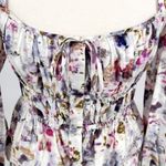J.Crew x Flora Obscura Blouse Cinched-waist Top Kaleidoscope Floral Size 2 Photo 8