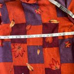 Laura Scott  Orange and Purple Short Sleeve Tee with Tropical Design Photo 3