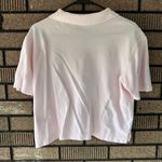 Vintage Russ Light Pink Zip Polo Cropped Top – Women’s Small Photo 5