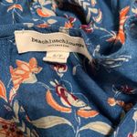 Beach Lunch Lounge Womens Size Small Multicolor Floral Print Blouse Photo 3