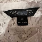 Rachel Zoe RTR Rachel Zoe Jamie White Floral Lace Short Sleeve Mock Neck Top Sz 12 Photo 6