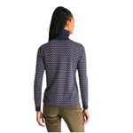 L.L.Bean Interlock Turtleneck Heart Print Long Sleeve Womens Sz Medium Valentines Photo 1