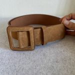 Ba&sh Betty Suede Square Buckle Belt in Brown Size 85 (29in) Photo 1