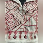 Lucky Brand Embro Sequin Tank Top Marshmallow Sz Small Photo 4