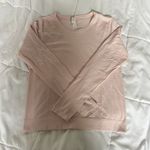 Athleta Womens Small S Long Sleeve Athletic Stretch Seamless Pullover Top Pink Photo 0