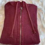 Victoria's Secret Victoria’s Secret Angel Burgundy Zip Up Hoodie Size Small Photo 12