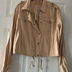 BLANK NYC  Tan‎ Moto Jacket NWT Size Large Photo 0