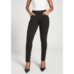 Betabrand  Black Dress Pants Petite Medium Stretch‎ Career Casual Photo 3