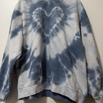 Urban Outfitters  Blue Tie-Dye Heart Crewneck Photo 0