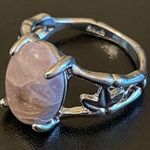Women purple amethyst S925 silver ring size 7.5 Photo 2