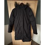 prAna Betania Down Parka Women's Size S Black Hooded Full Zip Photo 2