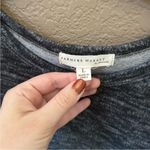 Farmers Market Peplum Sweater Stripe Ombré Fall Winter Romantic Long Sleeve Blue Size L Photo 1