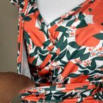 Plus Size 2XL Orange Citrus Fruit Print Romper V Photo 2