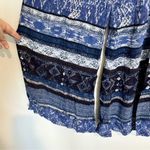 Ecote  Blue Pasadena Boho Wide Leg Flare Pants - Size: XS Photo 6