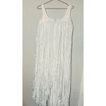 Bibhu Mohapatra Collective White Chiffon Sleeveless Square Neckline Maxi Size 2 Photo 4