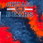 NFL Chicago Bears Tie Dye Blue Orange Graphic T-shirt Photo 2