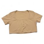 SKIMS NWOT  Sienna Fits Everybody Henley Crop Top Womens 3X Photo 3