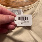 A'nue Thin Strap Tank Top Stretchy Pearl Women's Size Small Made in USA NWT Photo 3