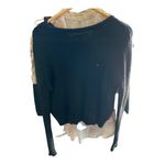 Brandy Melville  Black crocheted Sweater Photo 1