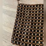 Vintage Wooden Bead Crossbody Bag Boho Brown Woven Shoulder Purse Handmade Photo 4